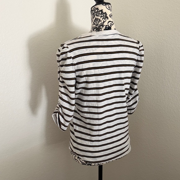 Veronica Beard Waldorf Striped Long Sleeve Top Size M - Picture 5 of 12